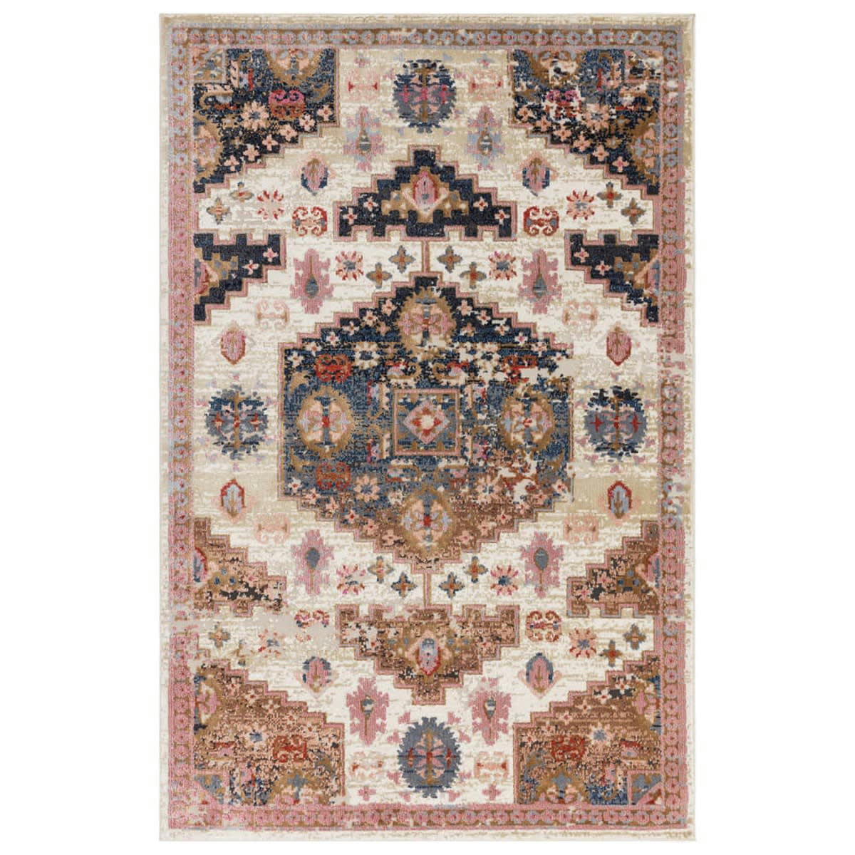 SARA - Tapis de salon en polypropylène multicolore 150x230 cm