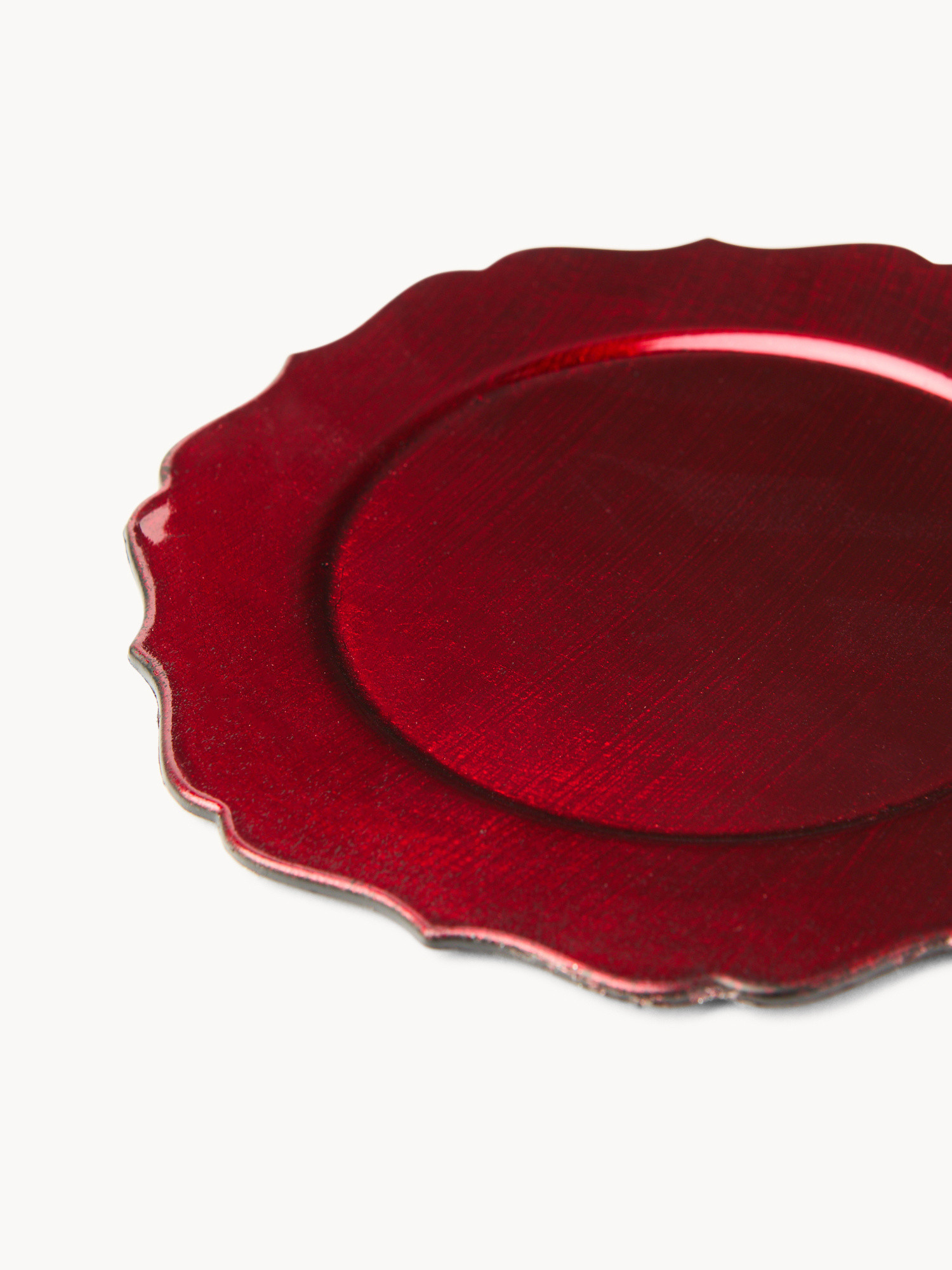 Set 4 sottobicchieri bordo ondulato