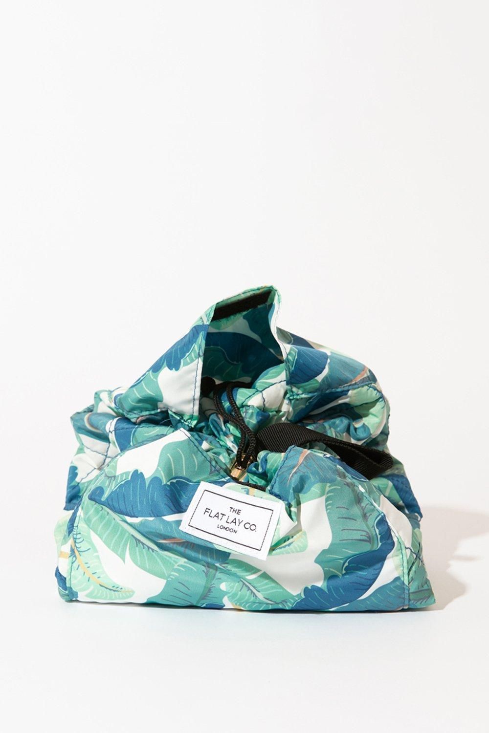 The Flat Lay Co Tropical Open Flat Makeup Bag