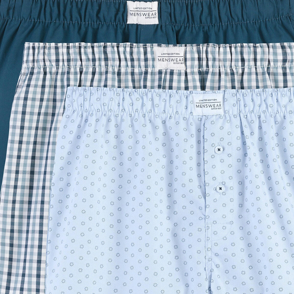 Lot de 3 caleçons pur coton