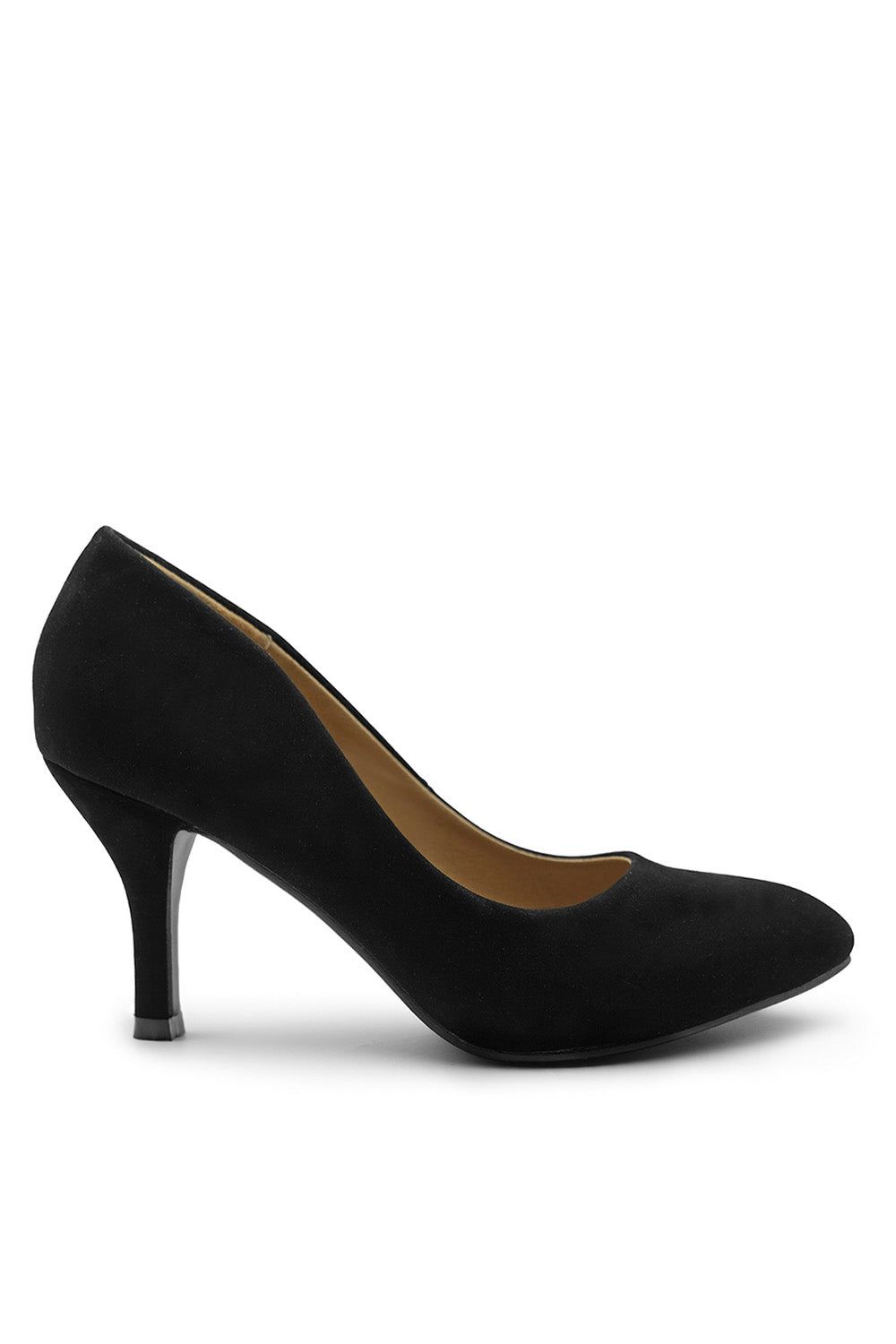Where's That From Paola' Mid High Heel Court Pump Shoes With Pointed Toe
