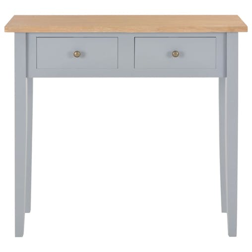 NNEVL Dressing Console Table Grey 79x30x74 cm Wood