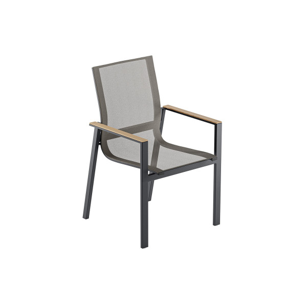 Krzesło ogrodowe aluminiowe BELLANTI Verona Luna Dark Grey