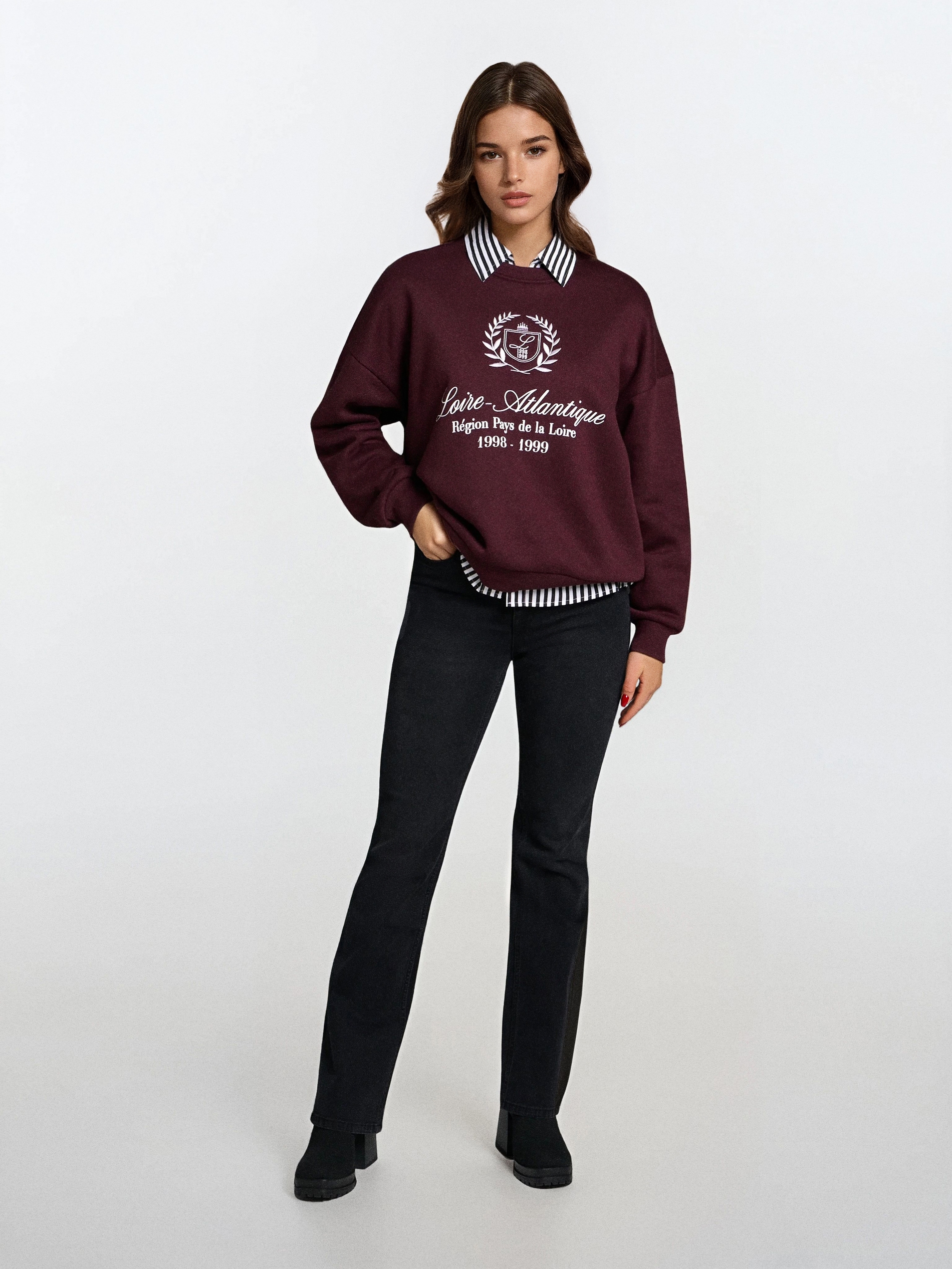 Jeansy flare mid waist