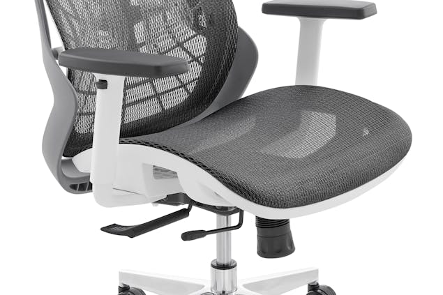 NNEKGE Elliot Office Chair (White Frame Grey)