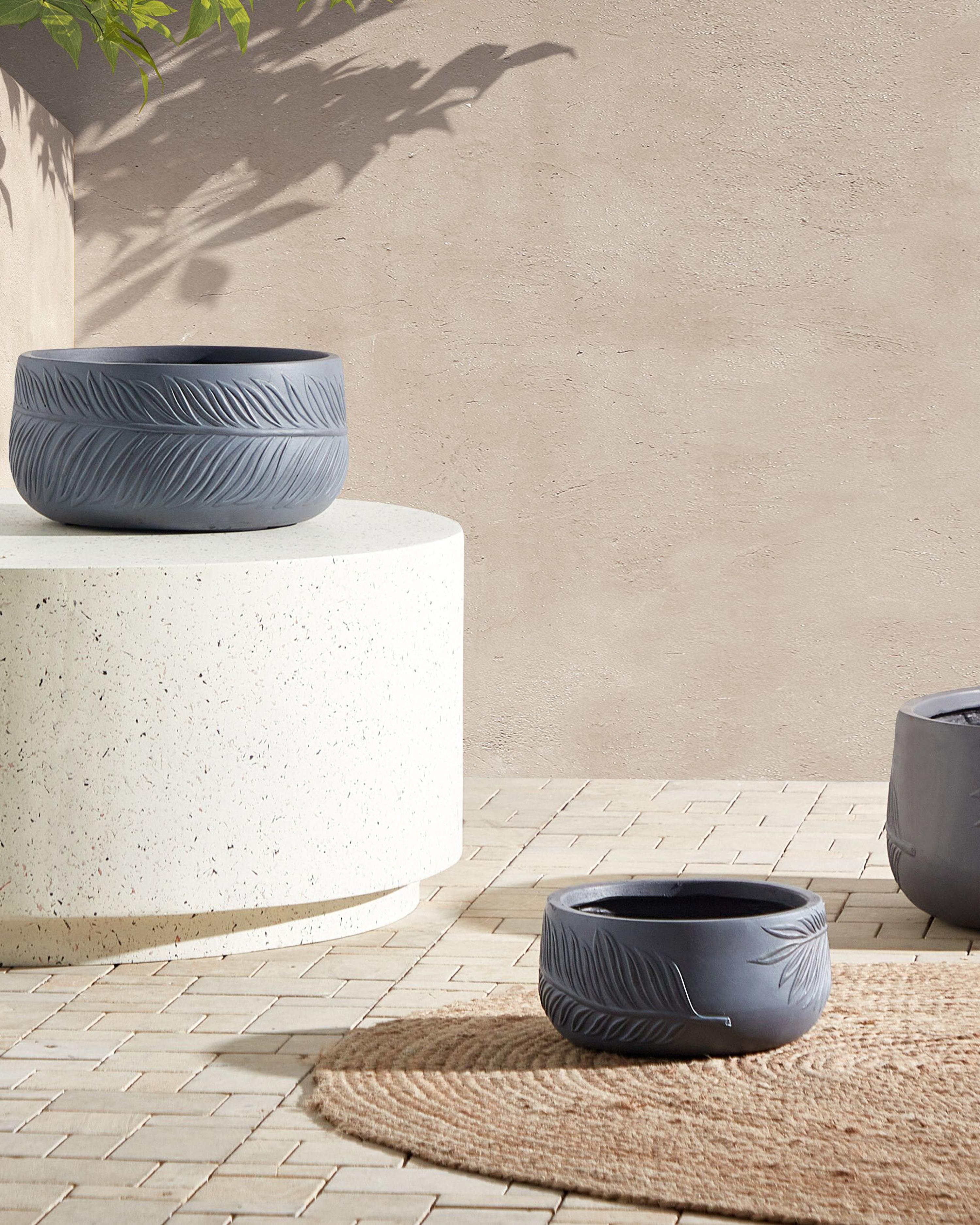 Plant Pot FTERO 25 cm Grey