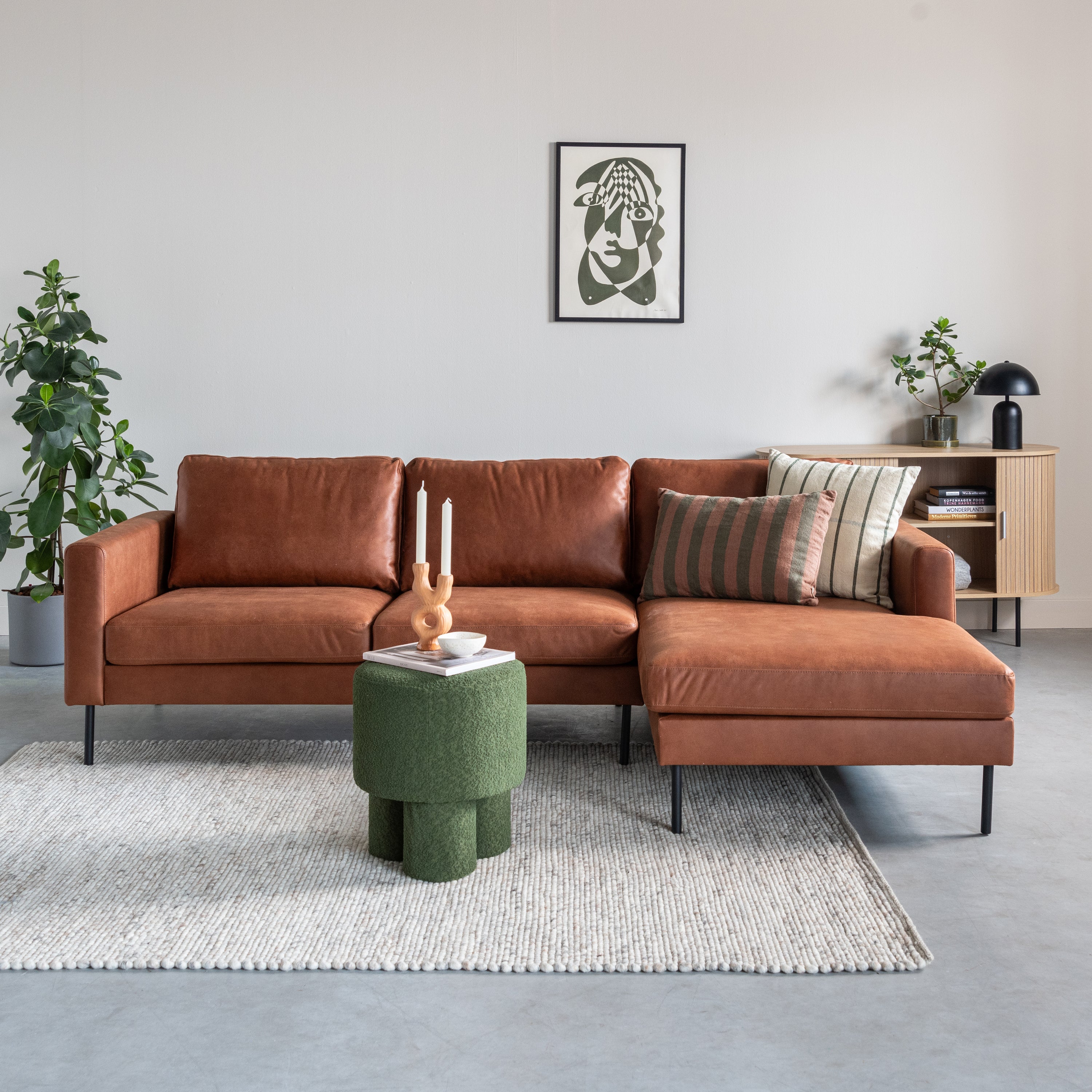 by fonQ Dots Wollen Vloerkleed 200 x 300 cm - Kiezel