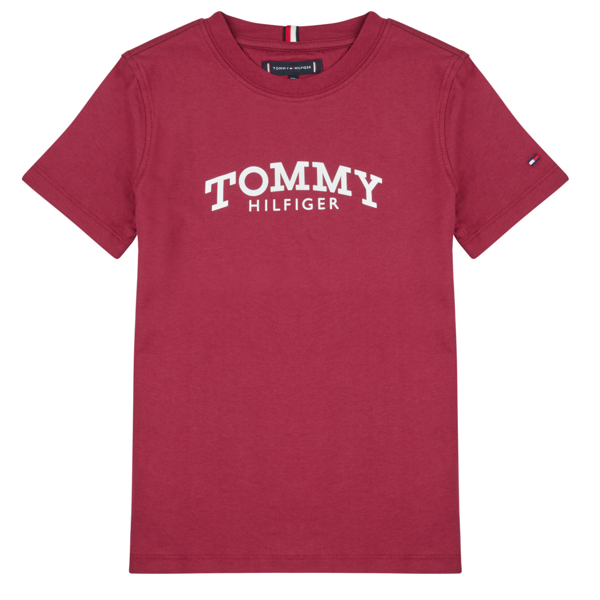 Tommy Hilfiger - MONOTYPE PRINT GRAPHIC T-SHIRT - Bordeaux