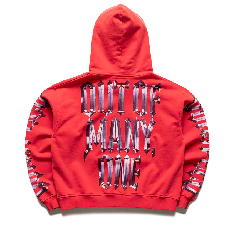 Godspeed New York Chrome Motto Hoodie - Red Wash