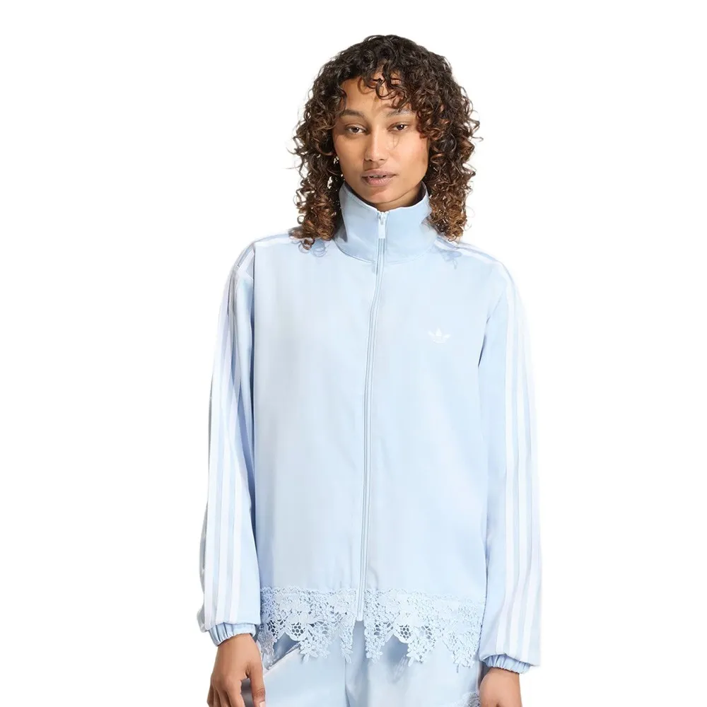 adidas Originals Satin Lace Firebird Loose full zip sweatshirt