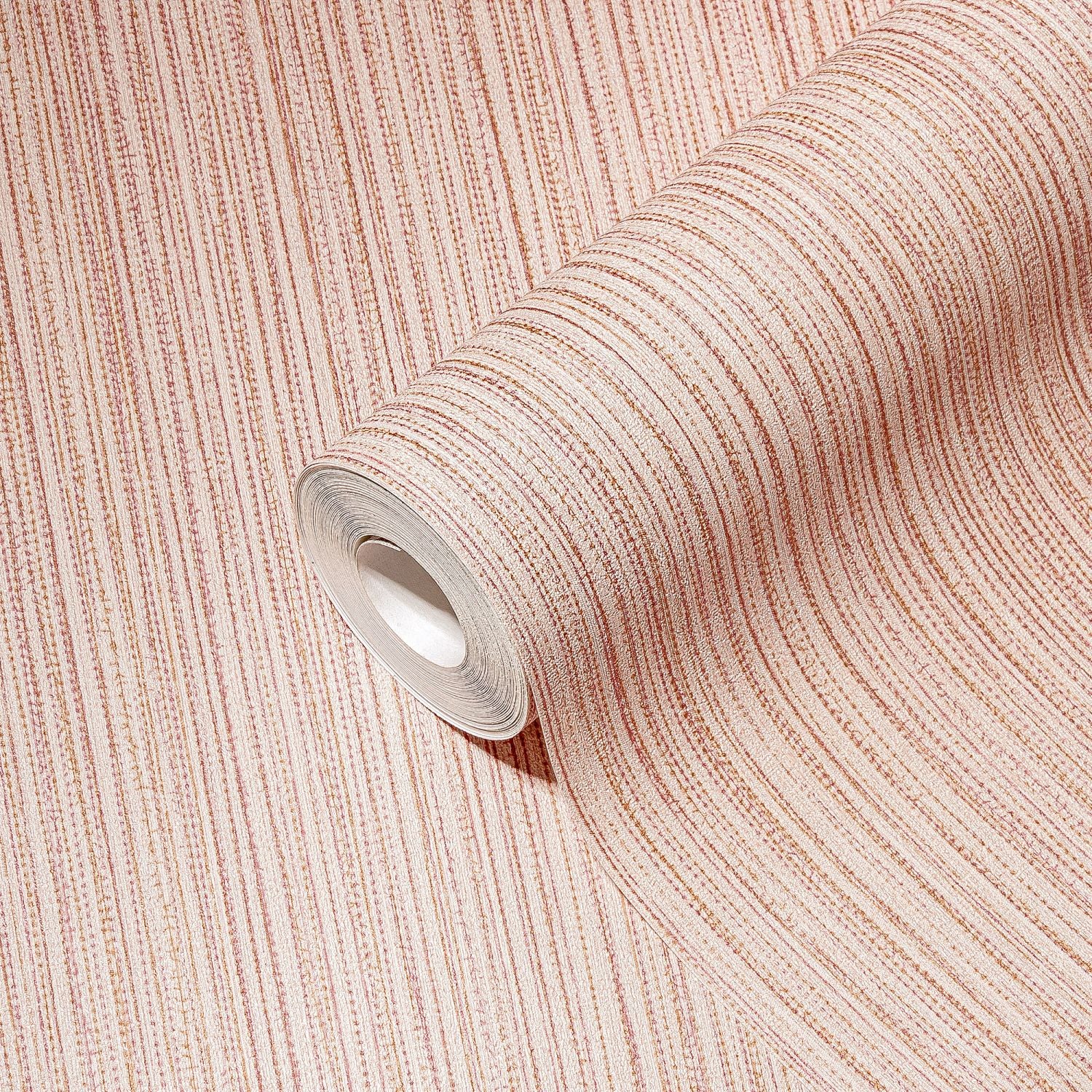 A.S. Création behang effen roze en beige - 53 cm x 10.05 m - AS-388201
