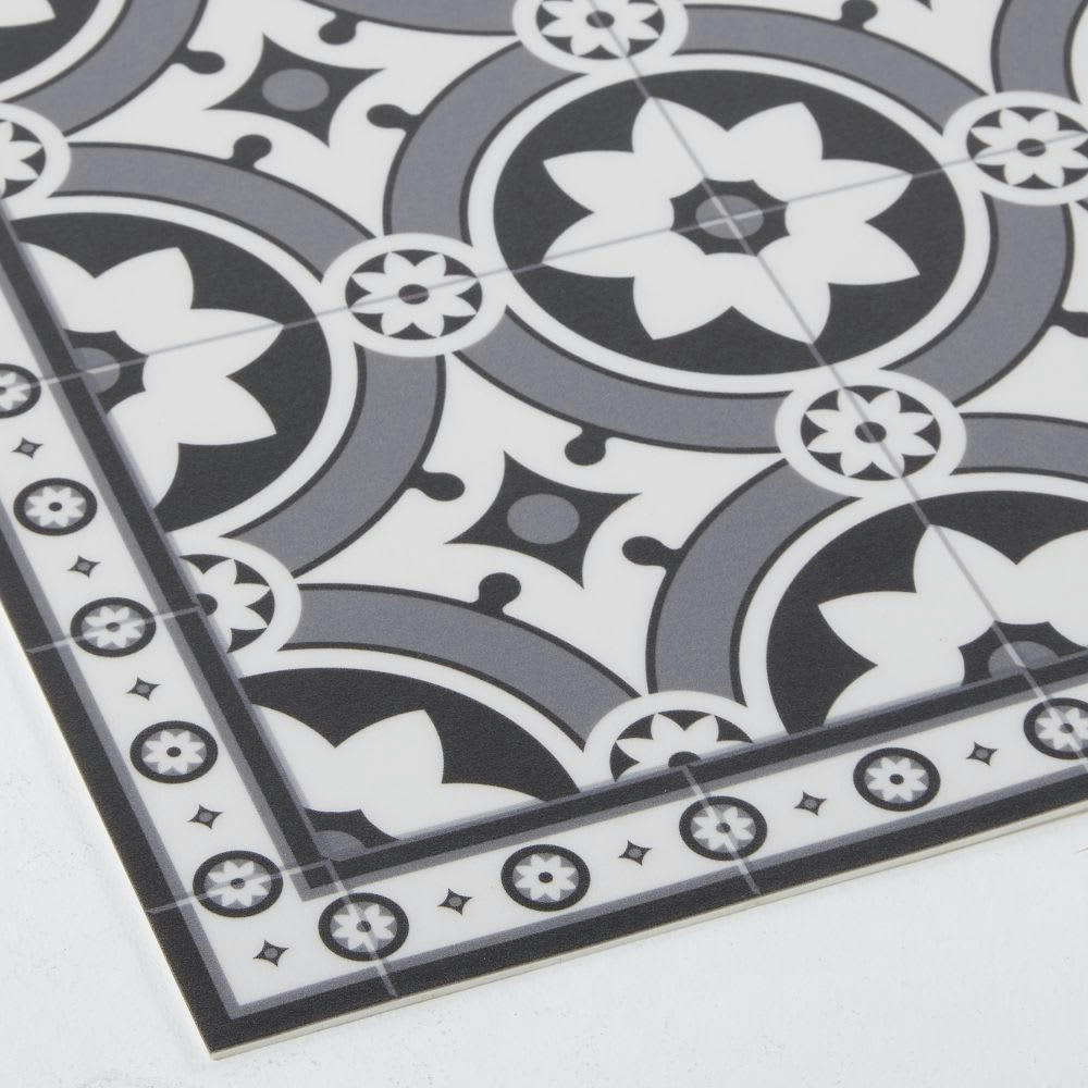 ALMA - Tapis en vinyle motifs carreaux de ciment 50x80