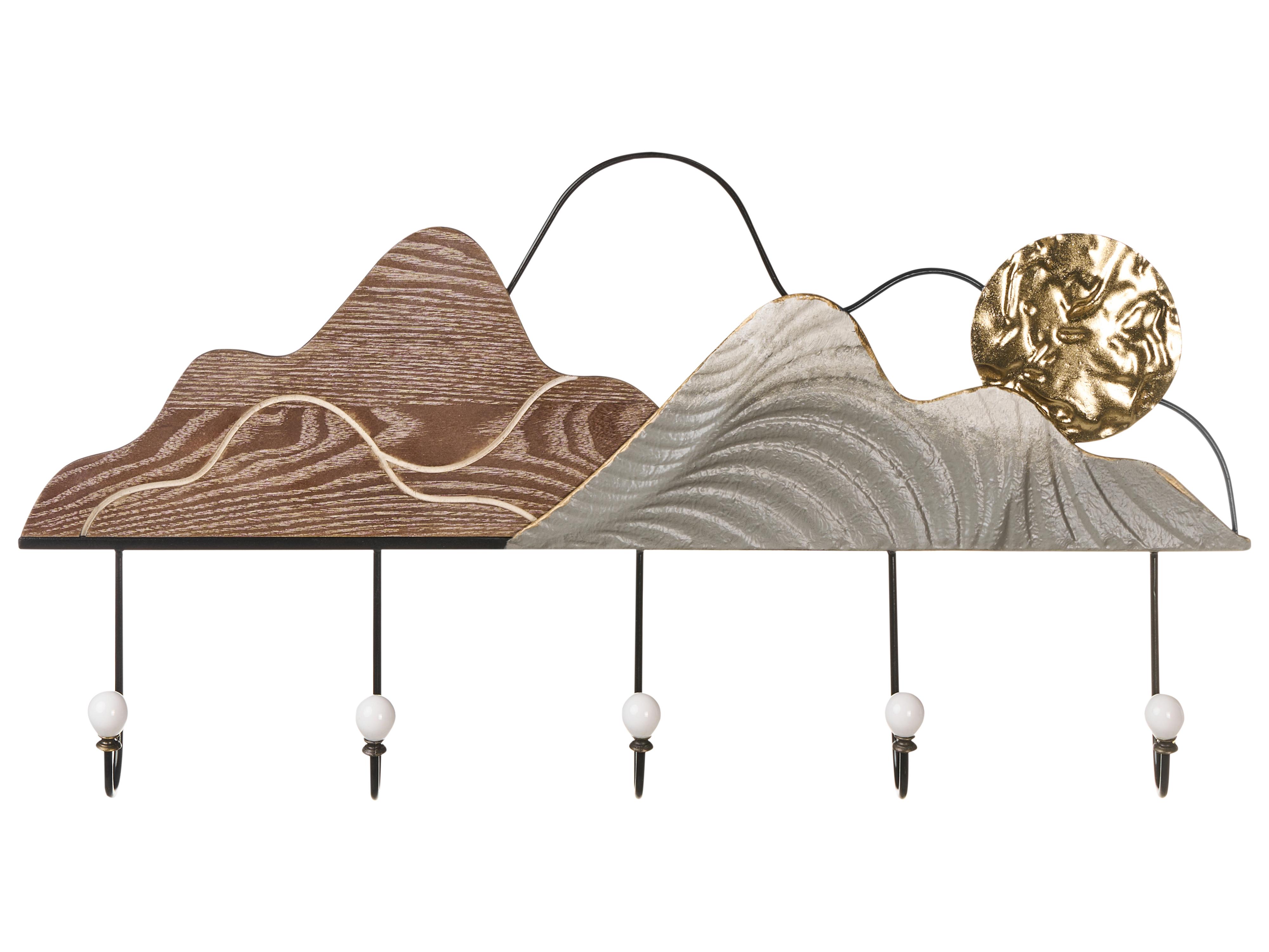 Wall Mounted Coat Rack SLIGO Black