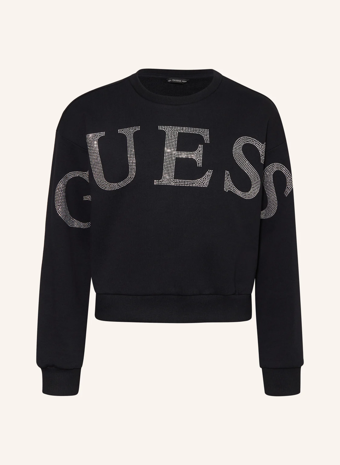 GUESS Sweatshirt mit Schmucksteinen