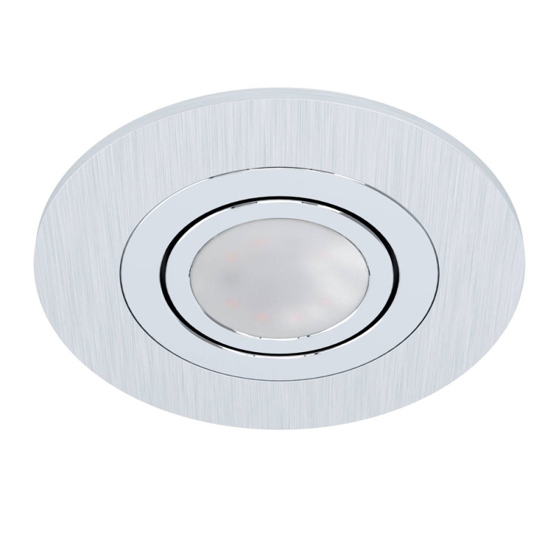 Spot encastrable LED Areitio aluminium rayé Ø 10 cm GU10 5 W EGLO