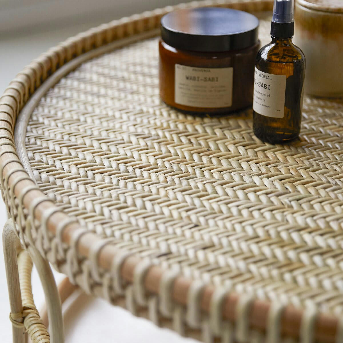 SAMSON - Table basse en rotin