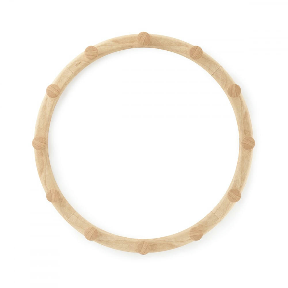 SLINKA - Porte manteaux mural 12 crochets slinka bois naturel