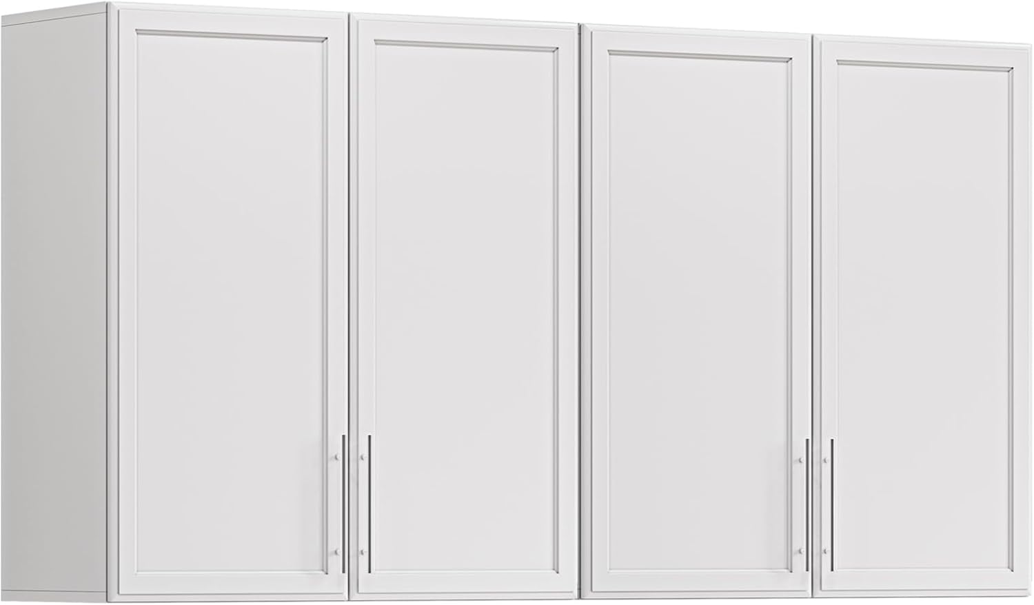 Wall Storage Cabinets - Large Kitchen Laundry Wall Amount Cabinets with Two Shaker Doors and Adjustable Shelf, One of 2pcs,in White