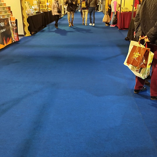 Moquette Stand Expo - Bleu Saphir - Rouleau de 2m x 19m