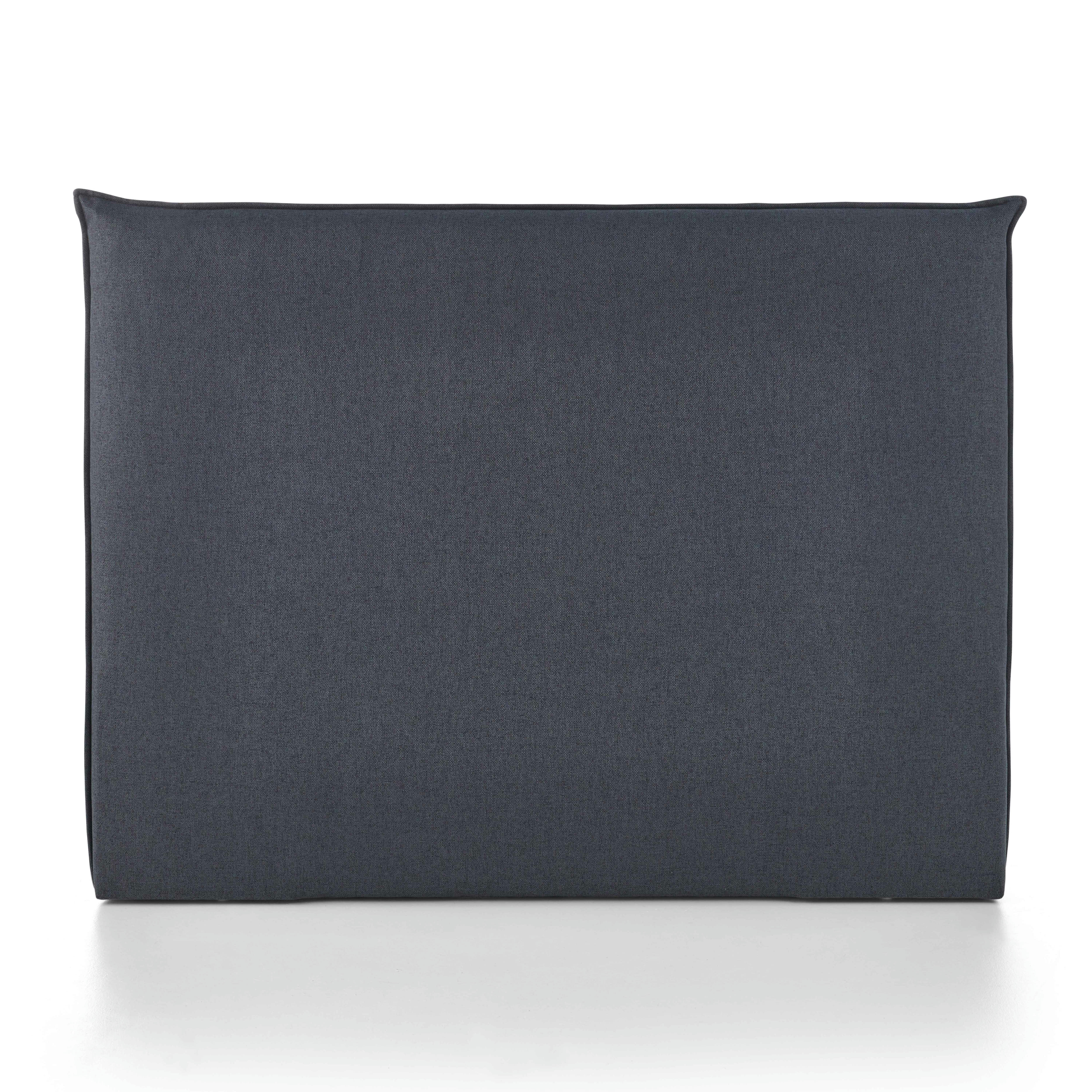 MAJA - Tête de lit en tissu gris anthracite 140 cm