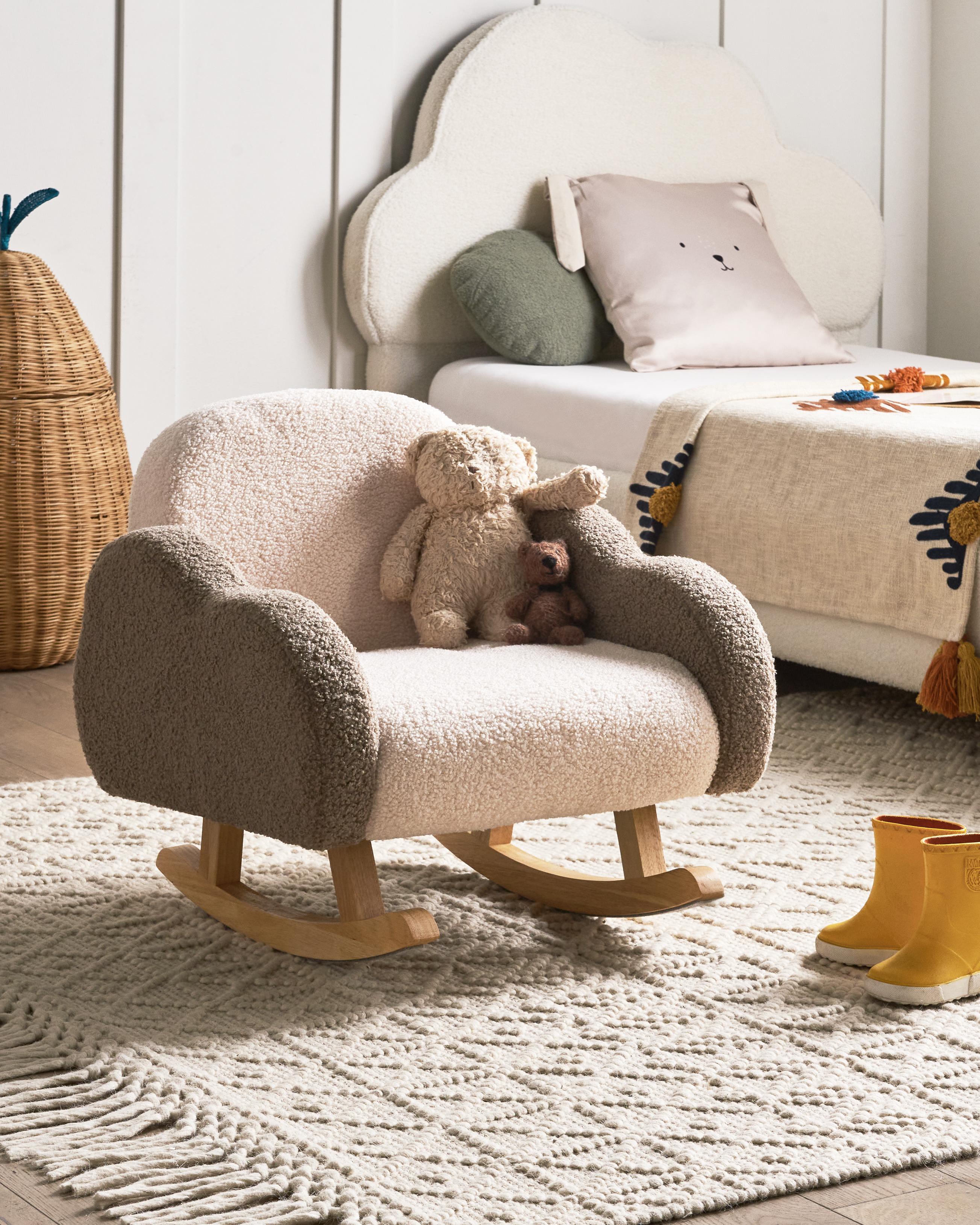 Kids Rocking Chair Cloud SKARE Boucle Beige