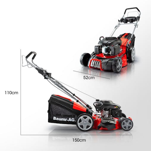 NNEMB Petrol Lawn Mower 220cc 18 4 Stroke Self Propelled-780SX
