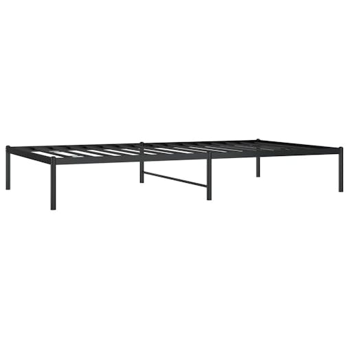 NNEVL Metal Bed Frame Black 107x203 cm