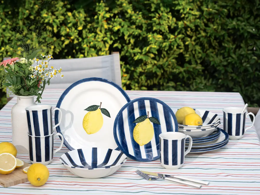 Geschirrset 16-teilig Stripes