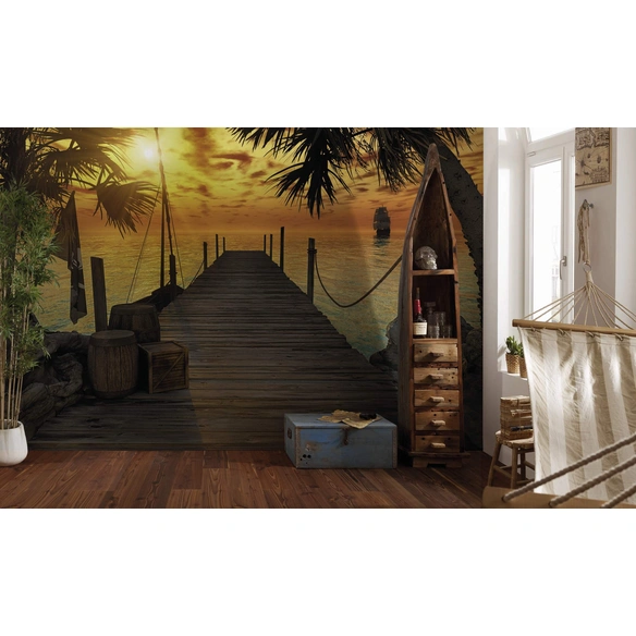Papiertapete »Treasure Island«, Breite: 368 cm, inkl. Kleister