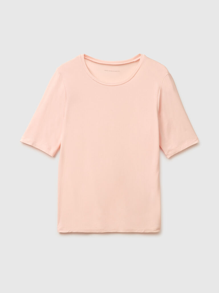T-shirt in silk blend