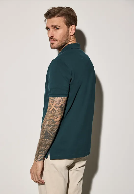 Piqué-Poloshirt mit Logo