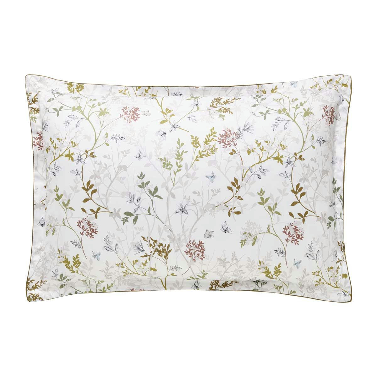 JARDIN DES SENS - Taie d'oreiller en satin de coton bio blanc 50x75