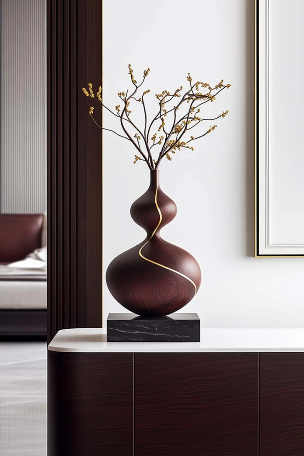 Vase Wood Sculpture #WG038