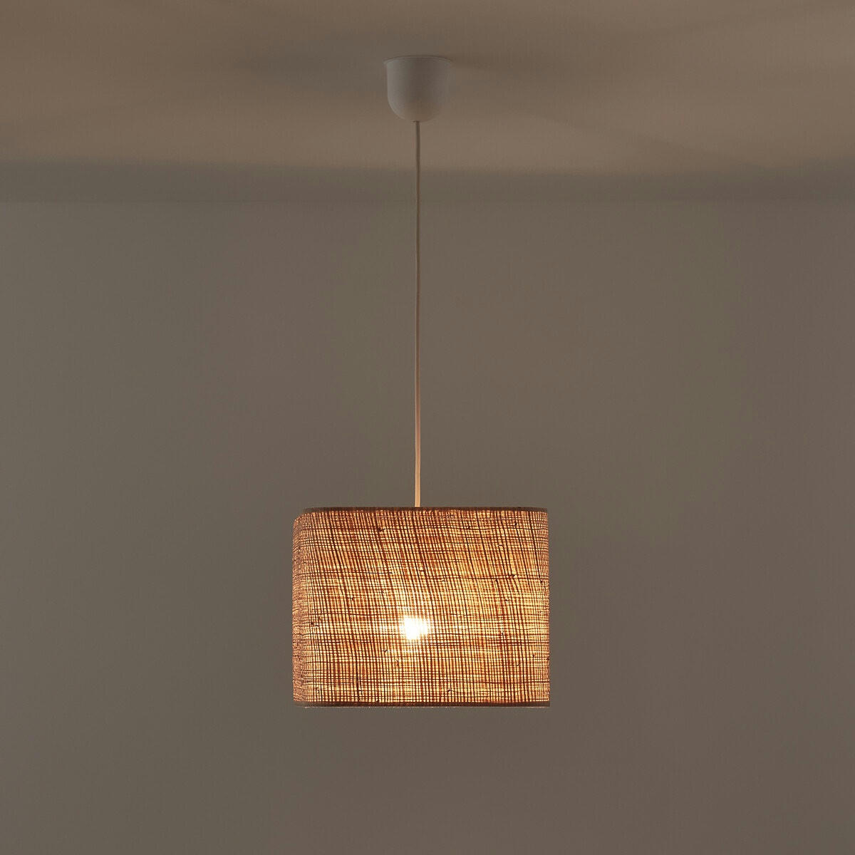 Suspension / Abat-jour en raphia L25 cm, Dolkie