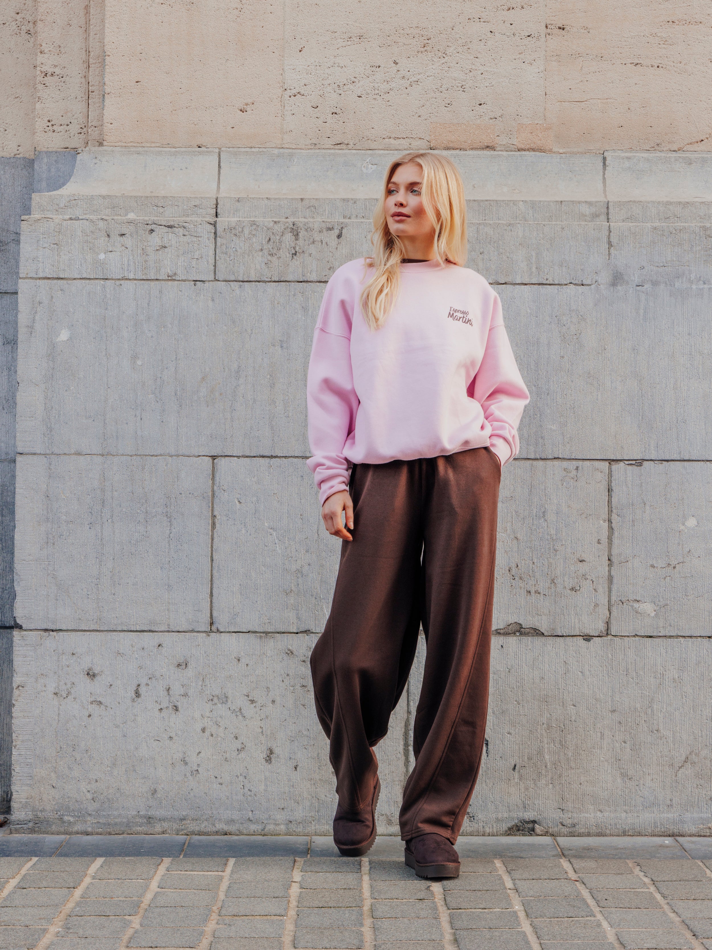 Sweat oversize avec print devant et dos