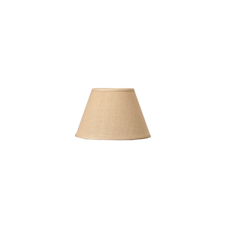 Abat-jour Conica Cottage en lin beige Ø 30 cm NIEDERAU