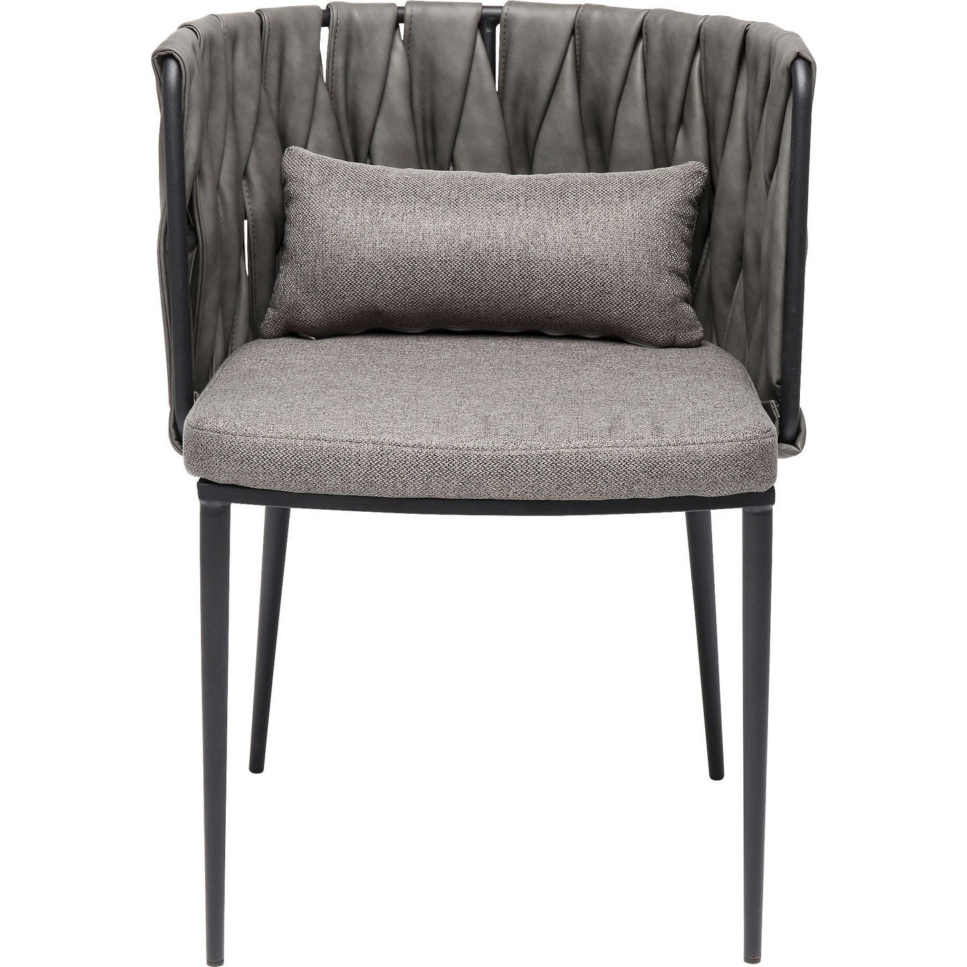 Kare Design Stoel met armleuningen Cheerio grijs