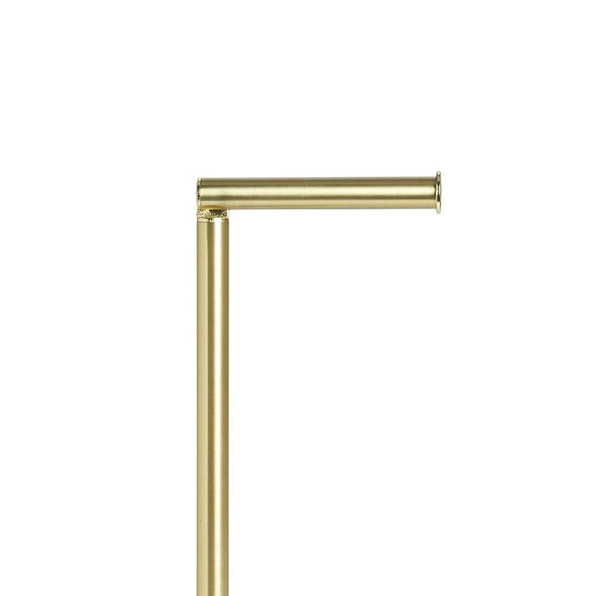 - Dérouleur papier toilette avec réserve en métal doré