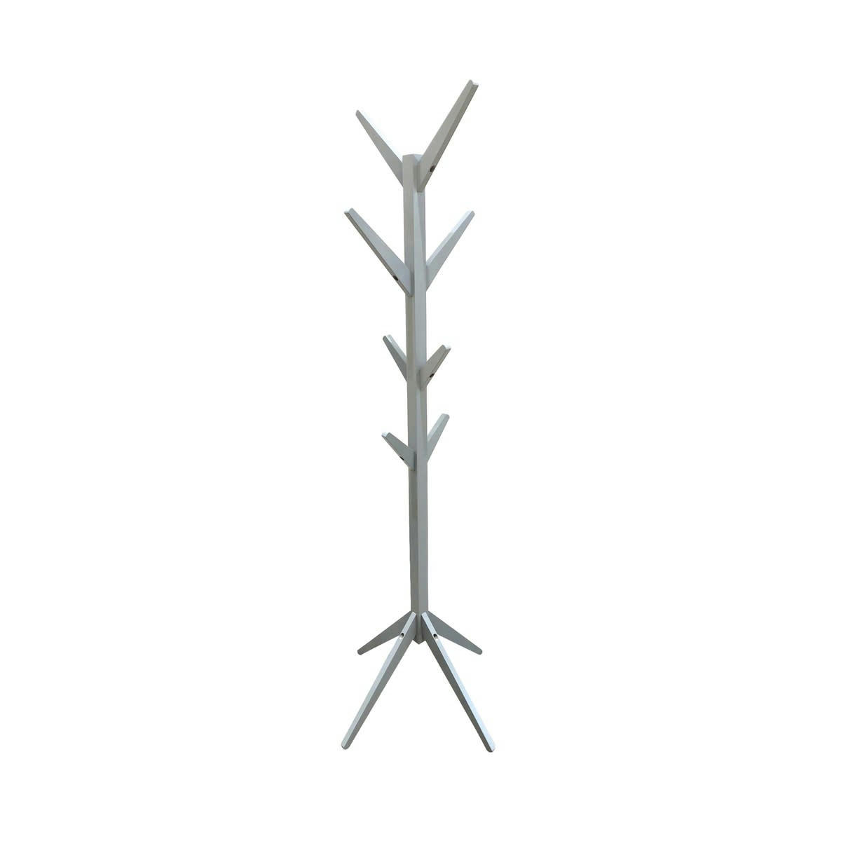 - Porte-manteaux arbre en bois 8 tiges gris