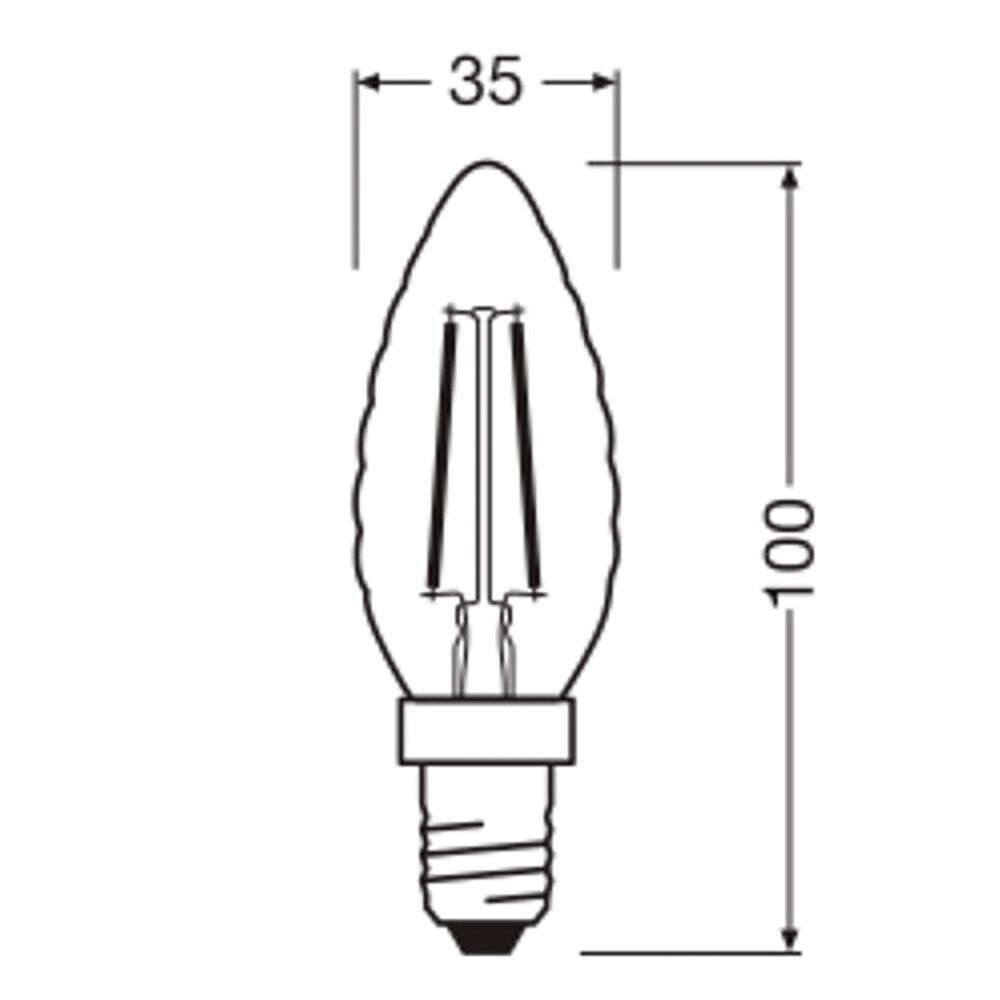 LYSPÆRE LEDVANCE SUPERSTAR LED DIMBAR E14 1,8W 2700K KLAR