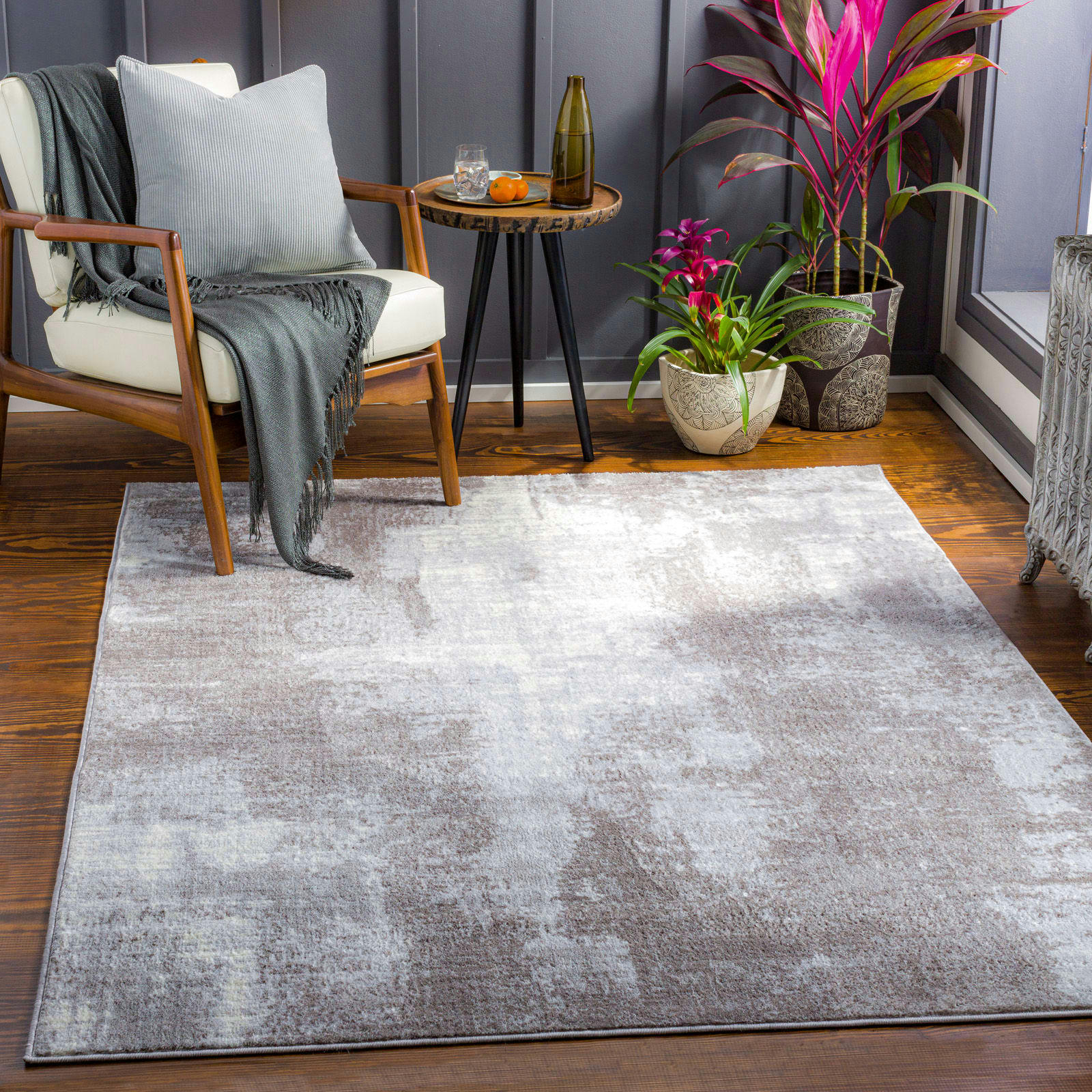 GIULIA - Tapis Abstrait Moderne Gris 160x220