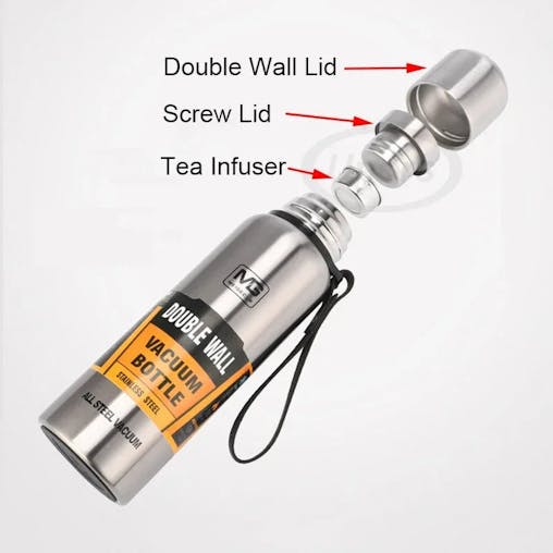 NNEOBA Large Stainless Steel Insulated Thermos Bottle