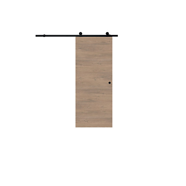 Kit Rail Desin Rio, Porte Coulissante, rail Apparent Acier 204 x 83 x 3,6 cm 204 x 83 x 3,6 cm
