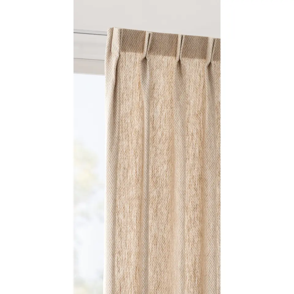 Gordijnstof Bologna lichtdoorlatend - ecru