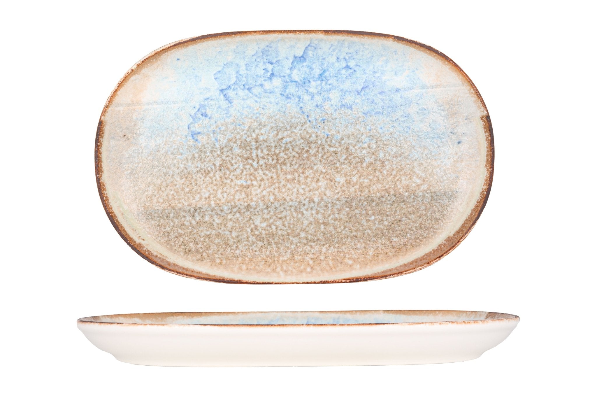 ID Fine Serveerschaal - Delta - Porselein - 33 cm - set van 2