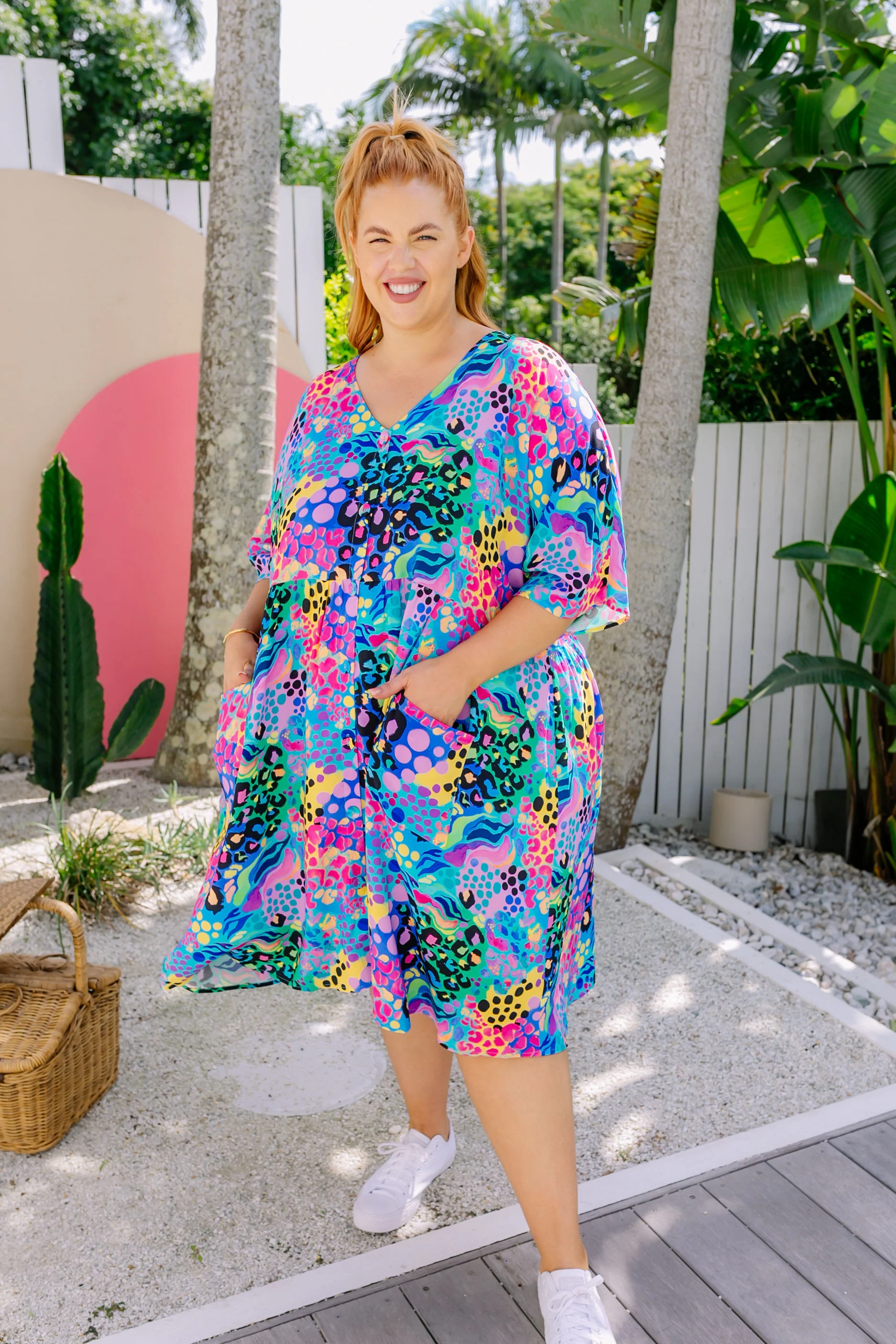 Disco Dress in Electric Leopard by Kasey Rainbow