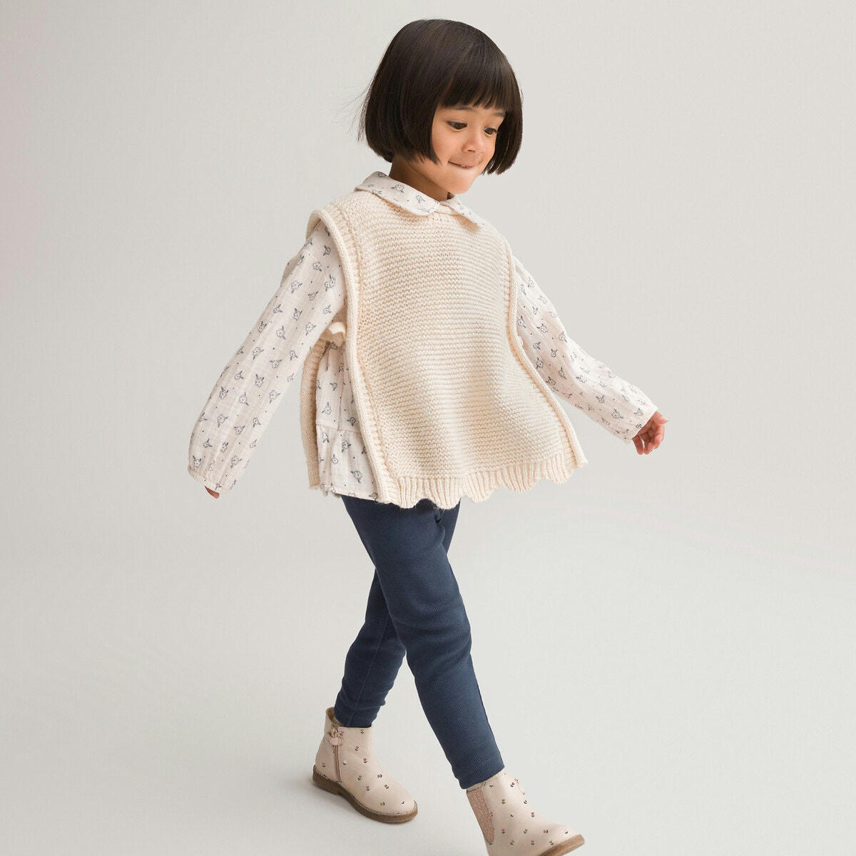 Ensemble 3 pièces pull, blouse et legging