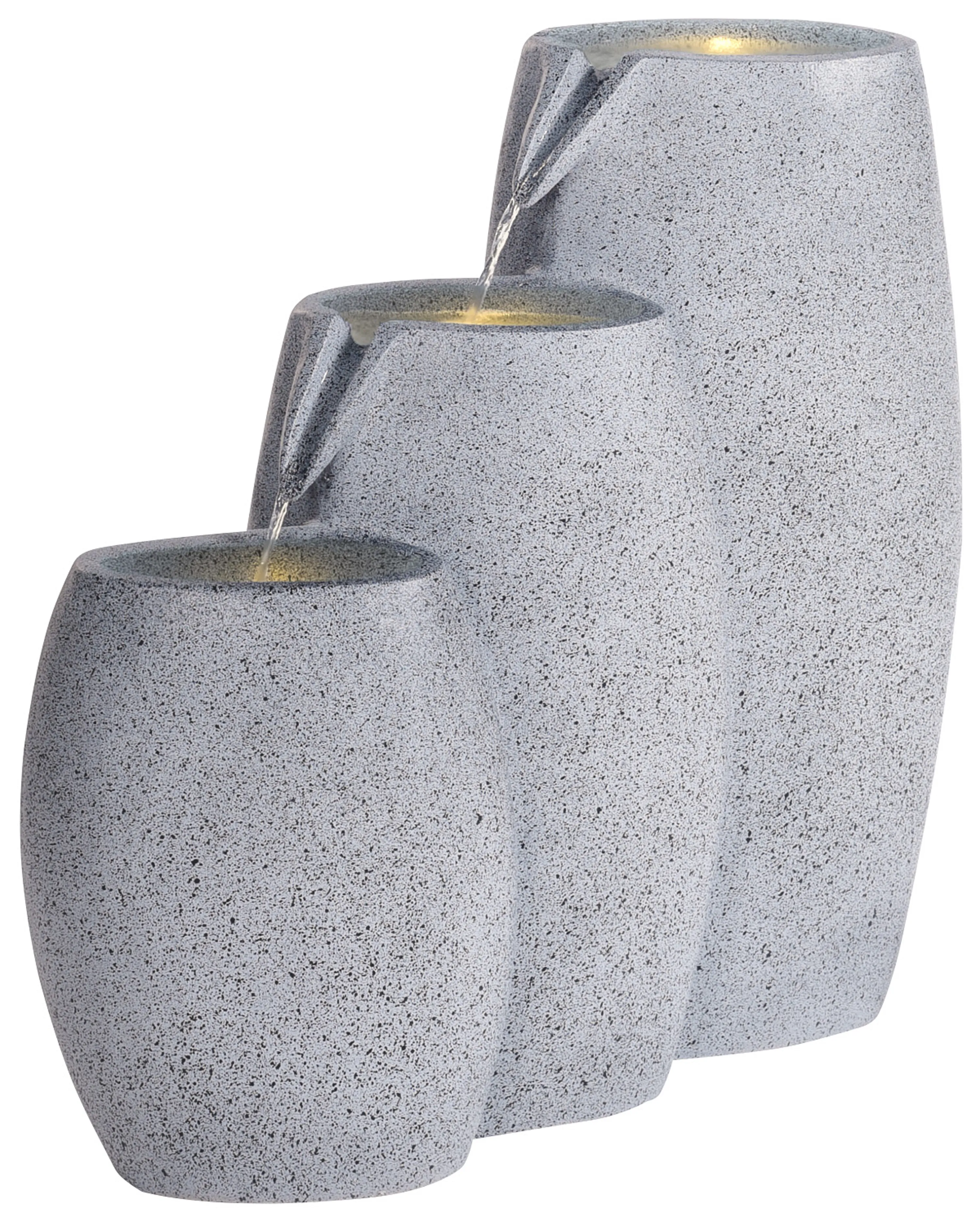 Garden Water Feature ARKLE LED Grey
