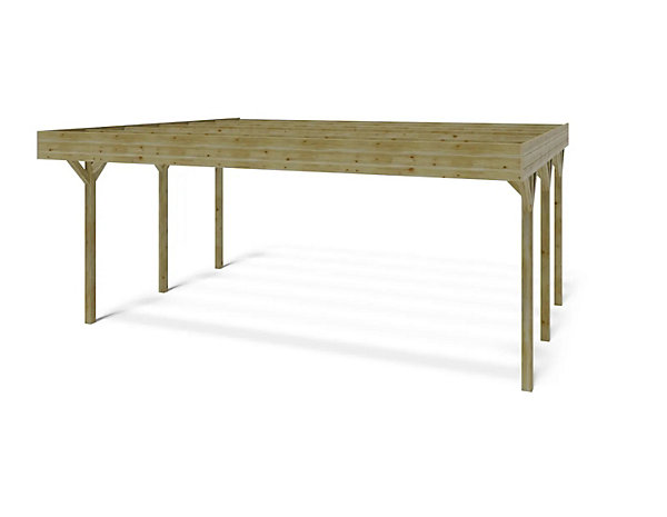 Carport, abri de voiture6.06x5.03 m - 30.48 m2 - CAR5