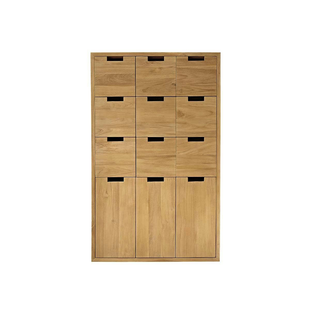 BOSTON - Meuble à chaussures en teck massif